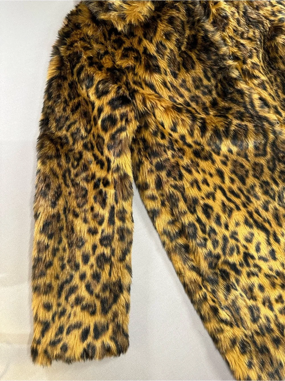 J Crew Faux-Fur Leopard Print Coat - Womens Small